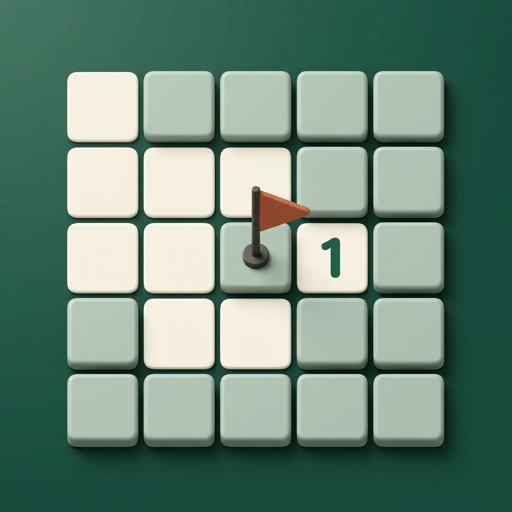 The Bandierina app icon: a small flag planted on a grid